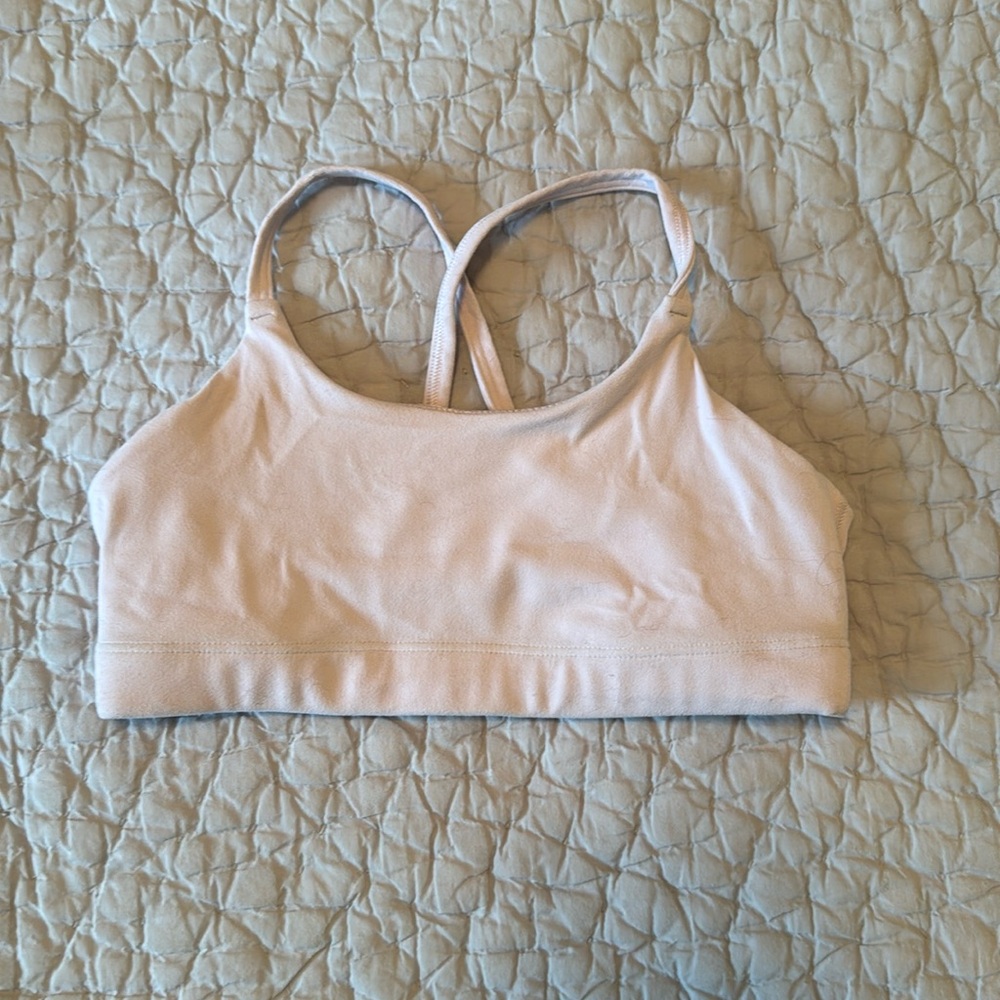 Athleta girl sports bra size medium (8-10) light pink